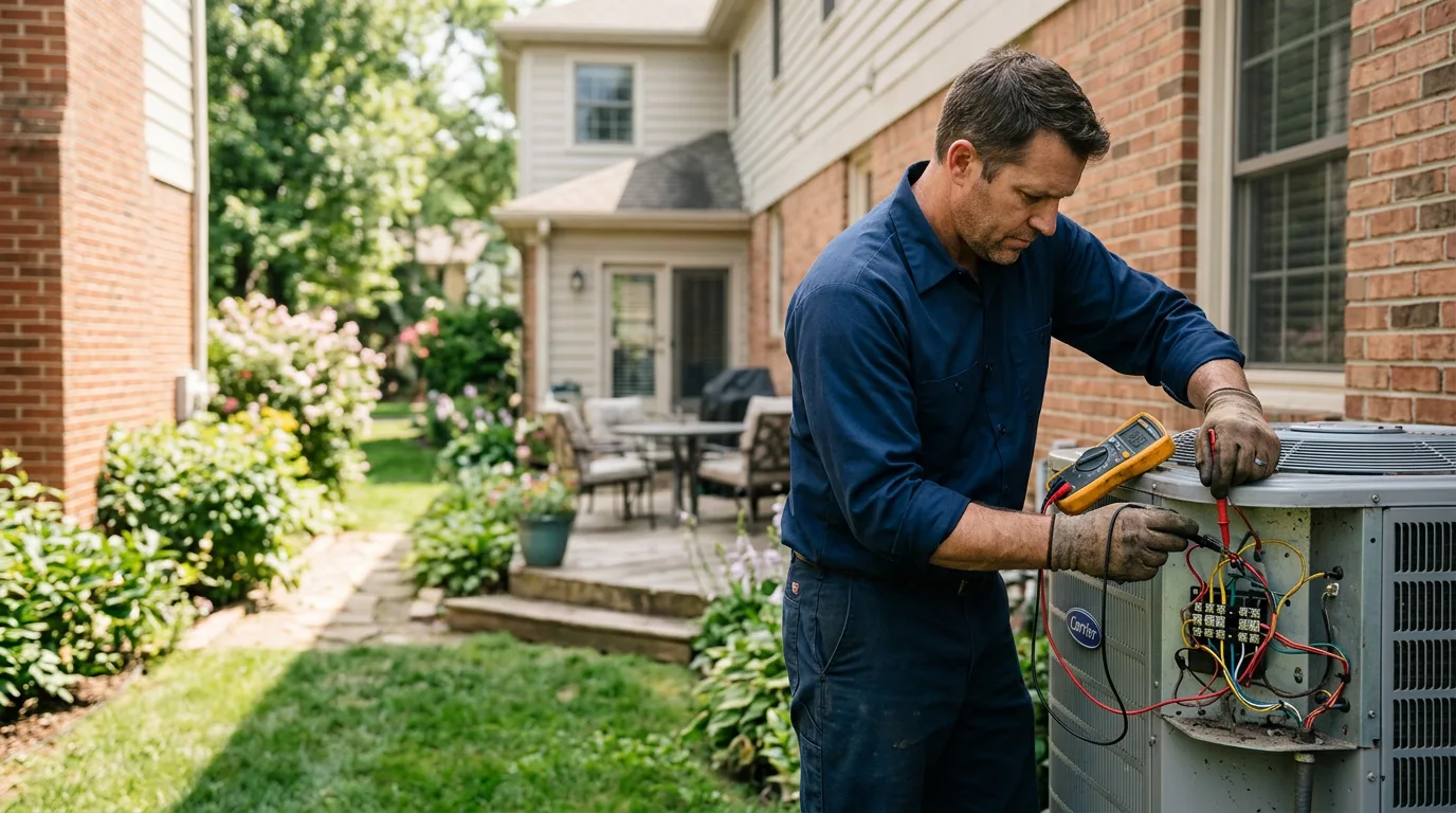 HVAC technician working near Jekyll Island, GA
